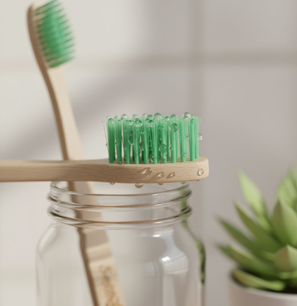 Eco-Friendly Bamboo Toothbrush Set of 4 | Soft Bristles for Sensitive Teeth & Gums | Sustainable, Biodegradable & Plastic-Free Oral Care
